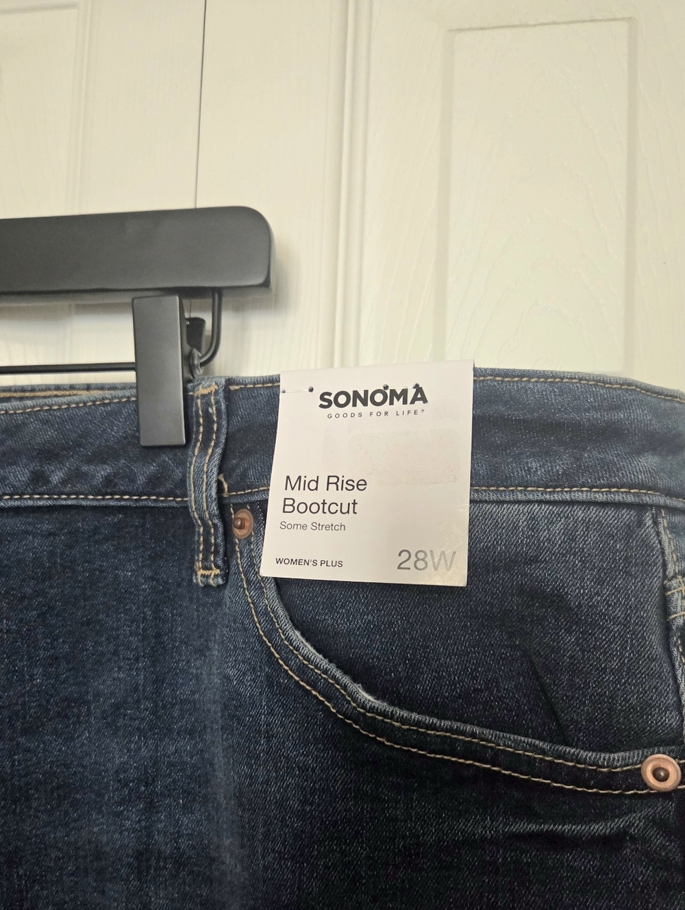 Sonoma New Dark Blue Women’s Mid-Rise Bootcut Jeans - Picture 2 of 12